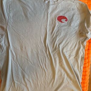 Costa White Tee with Red Logo